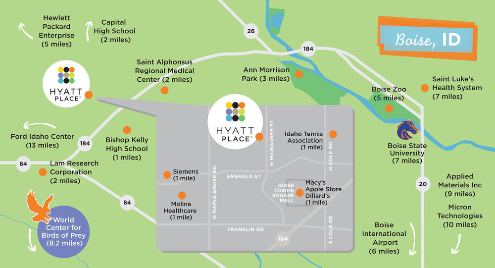 Hyatt Place Boise/Towne Square Eksteriør bilde